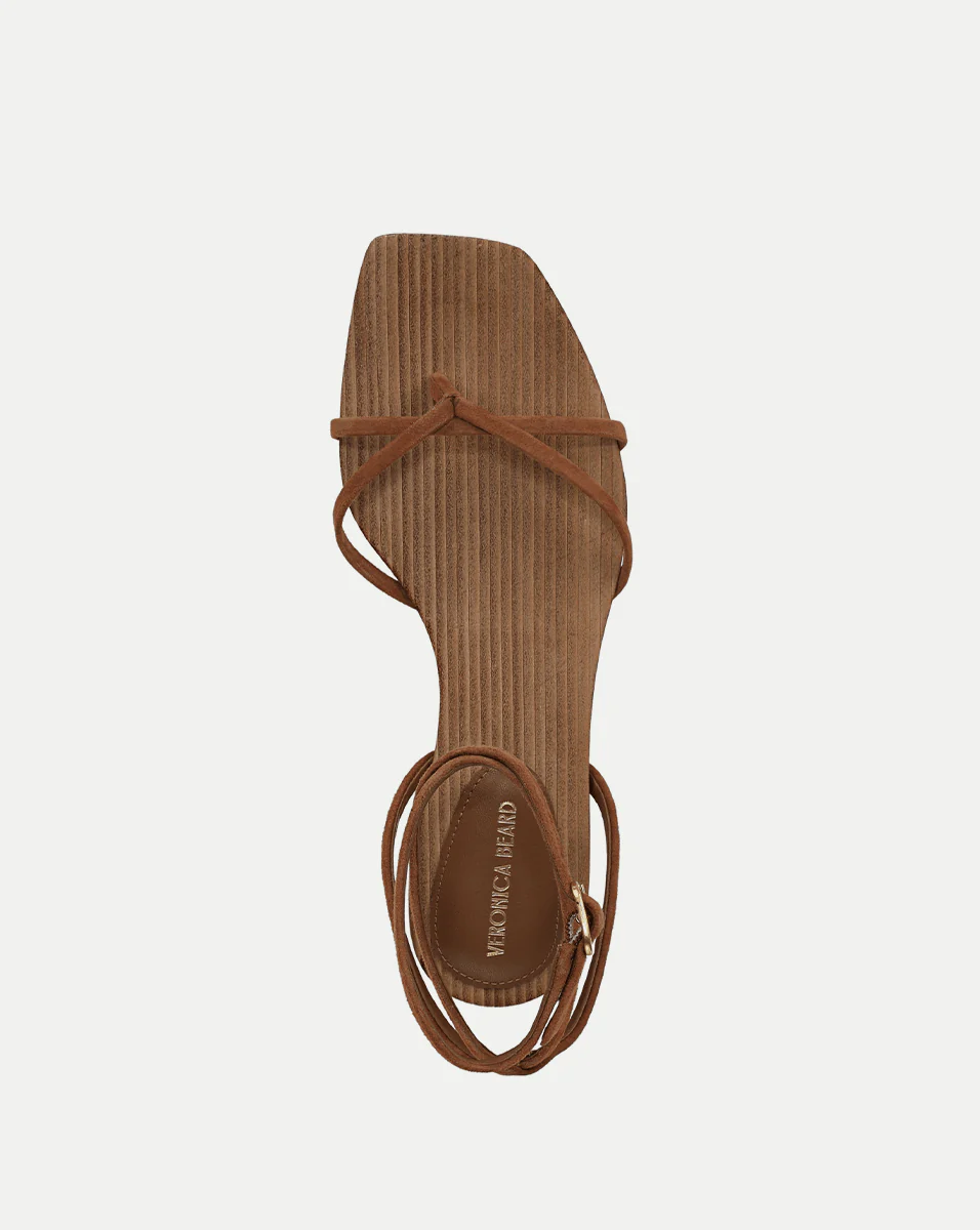Allegra Suede Ankle-Wrap Sandal - Image 4