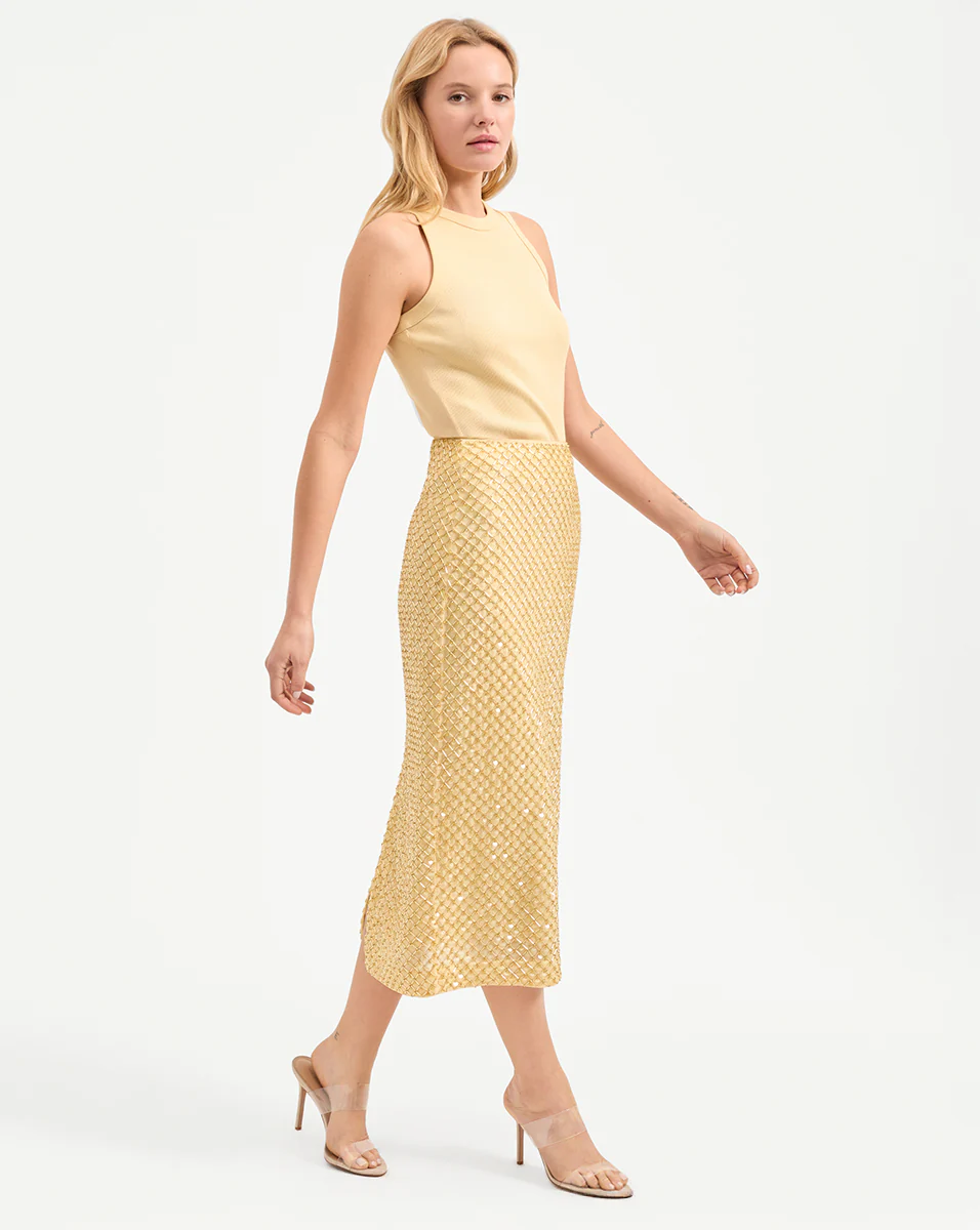 Allora Beaded Midi Skirt - Image 3
