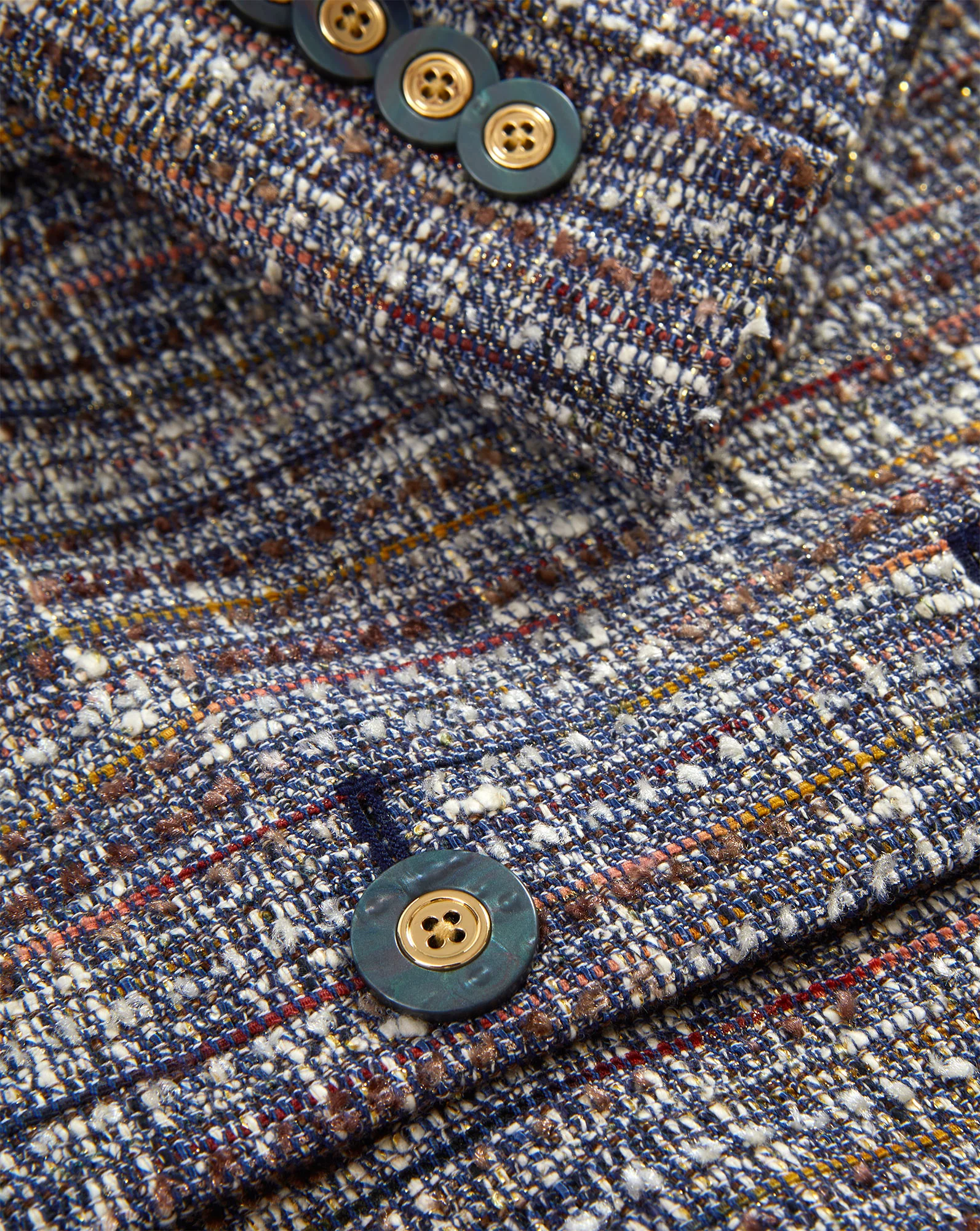 Andrea Cotton Tweed Jacket - Image 3