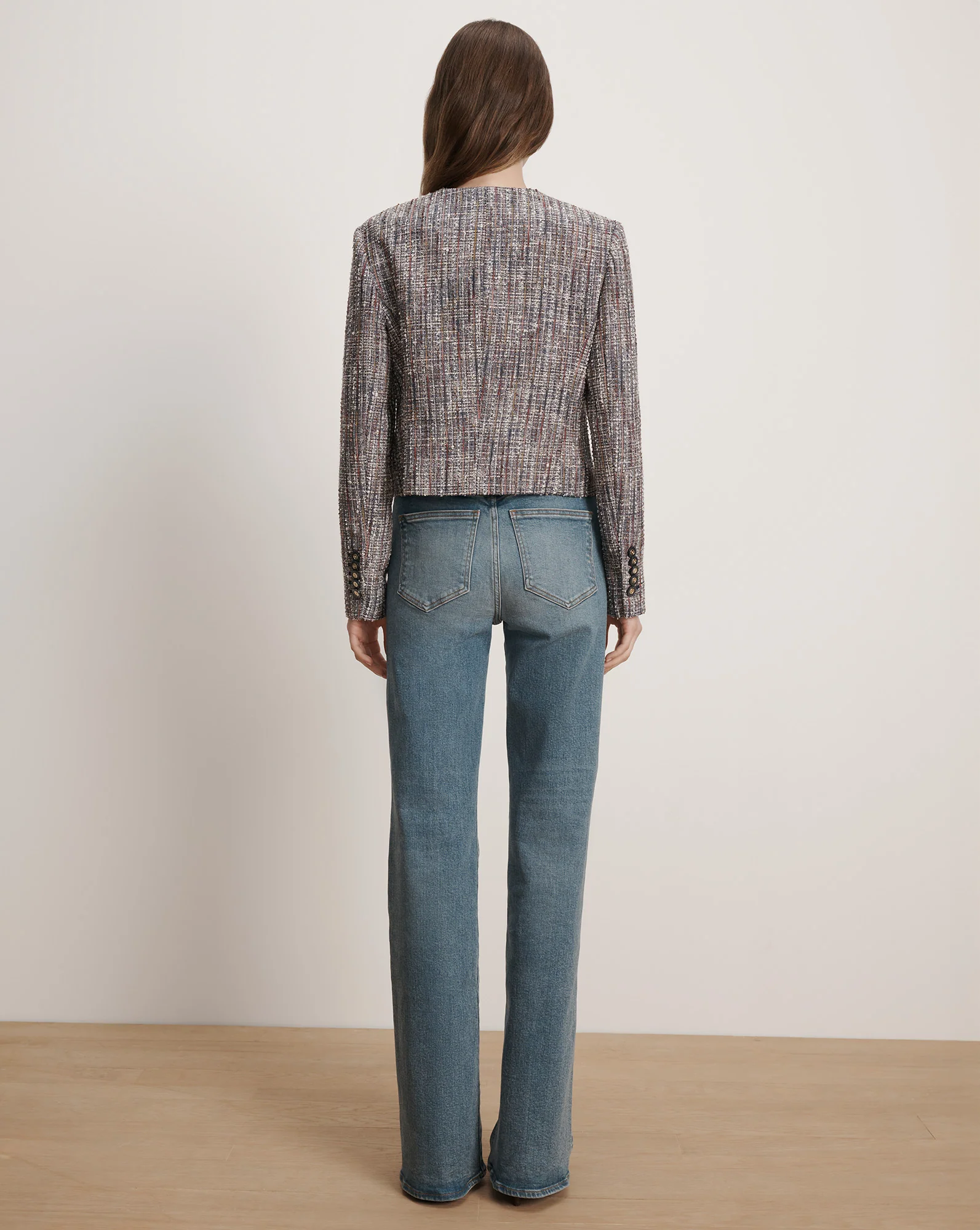 Andrea Cotton Tweed Jacket - Image 4