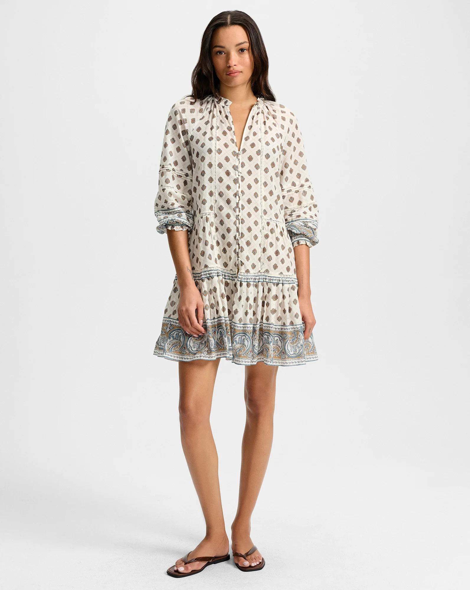 Belissa Paisley Mini Dress - Image 2