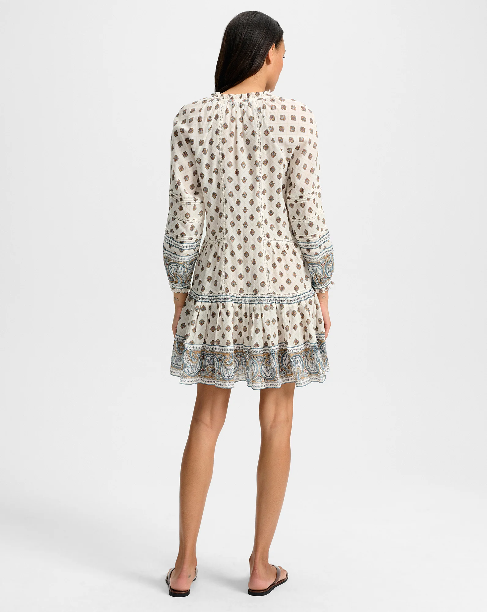 Belissa Paisley Mini Dress - Image 5