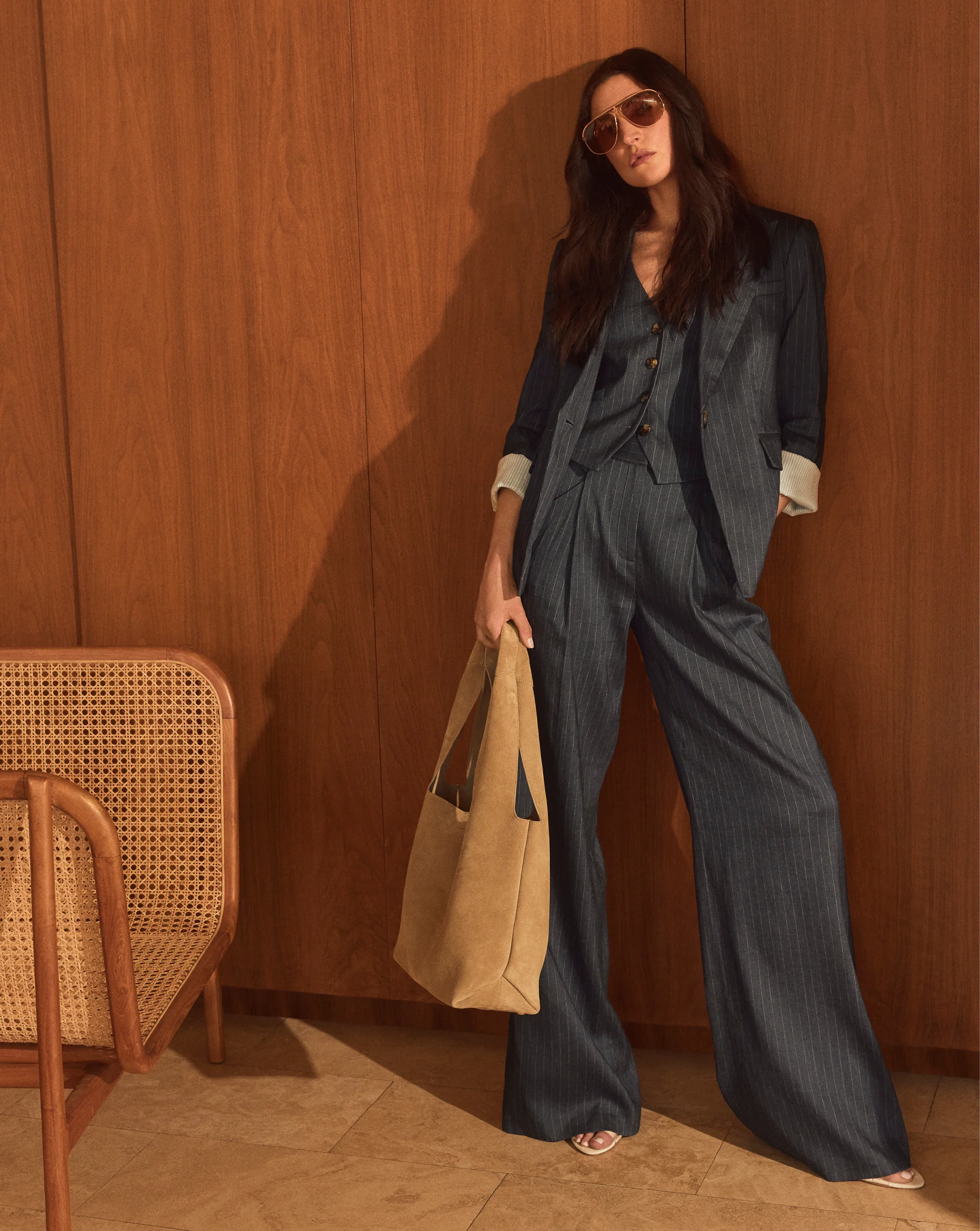 Benny Pinstripe Vest - Image 6