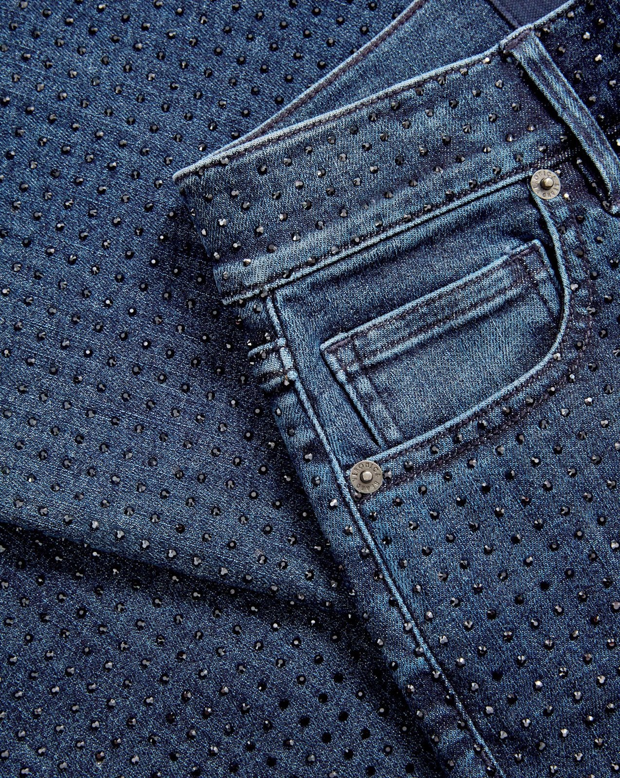 Beverly Rhinestone Skinny-Flare Jean - Image 5