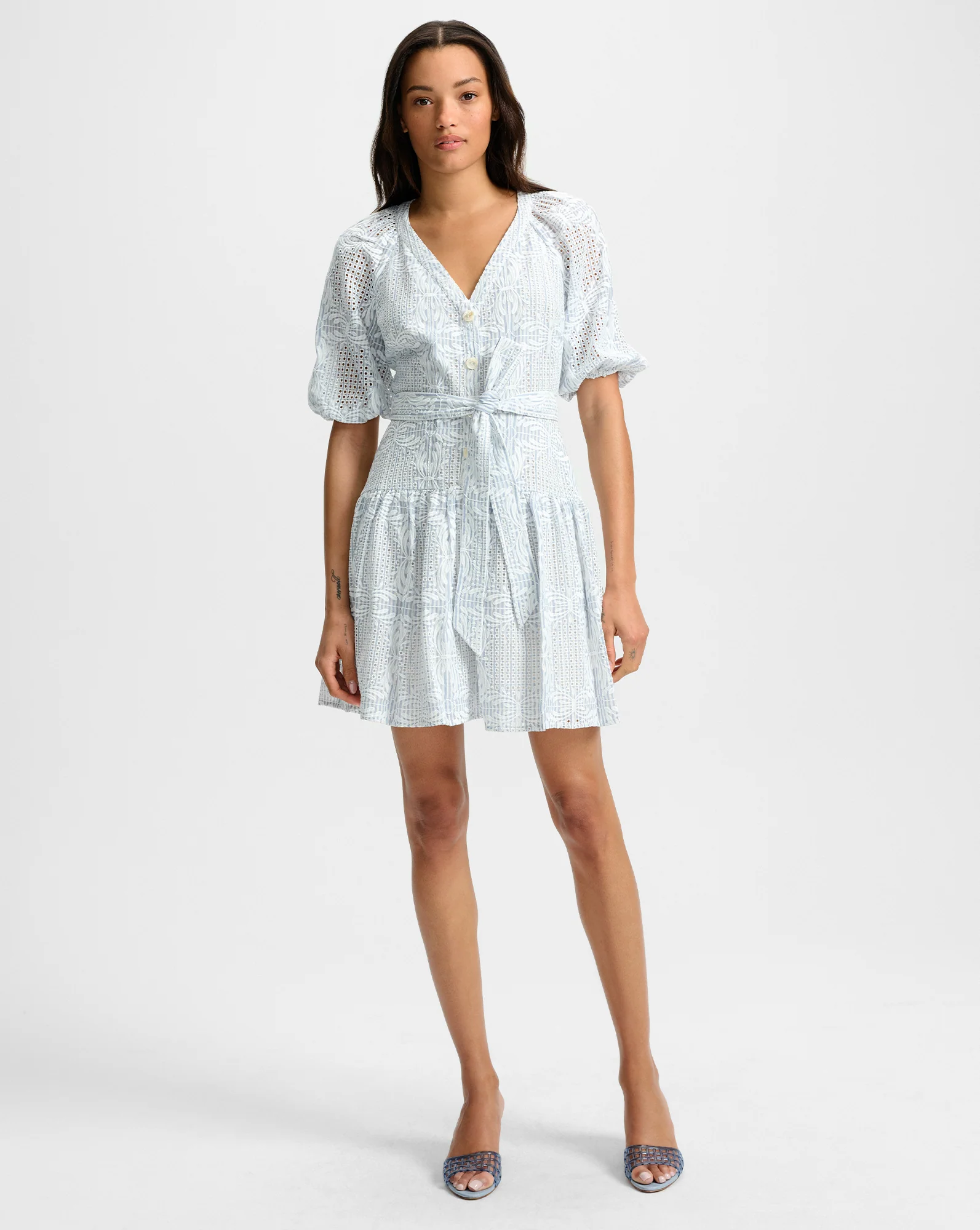 Bobbie Eyelet Mini Dress - Image 2
