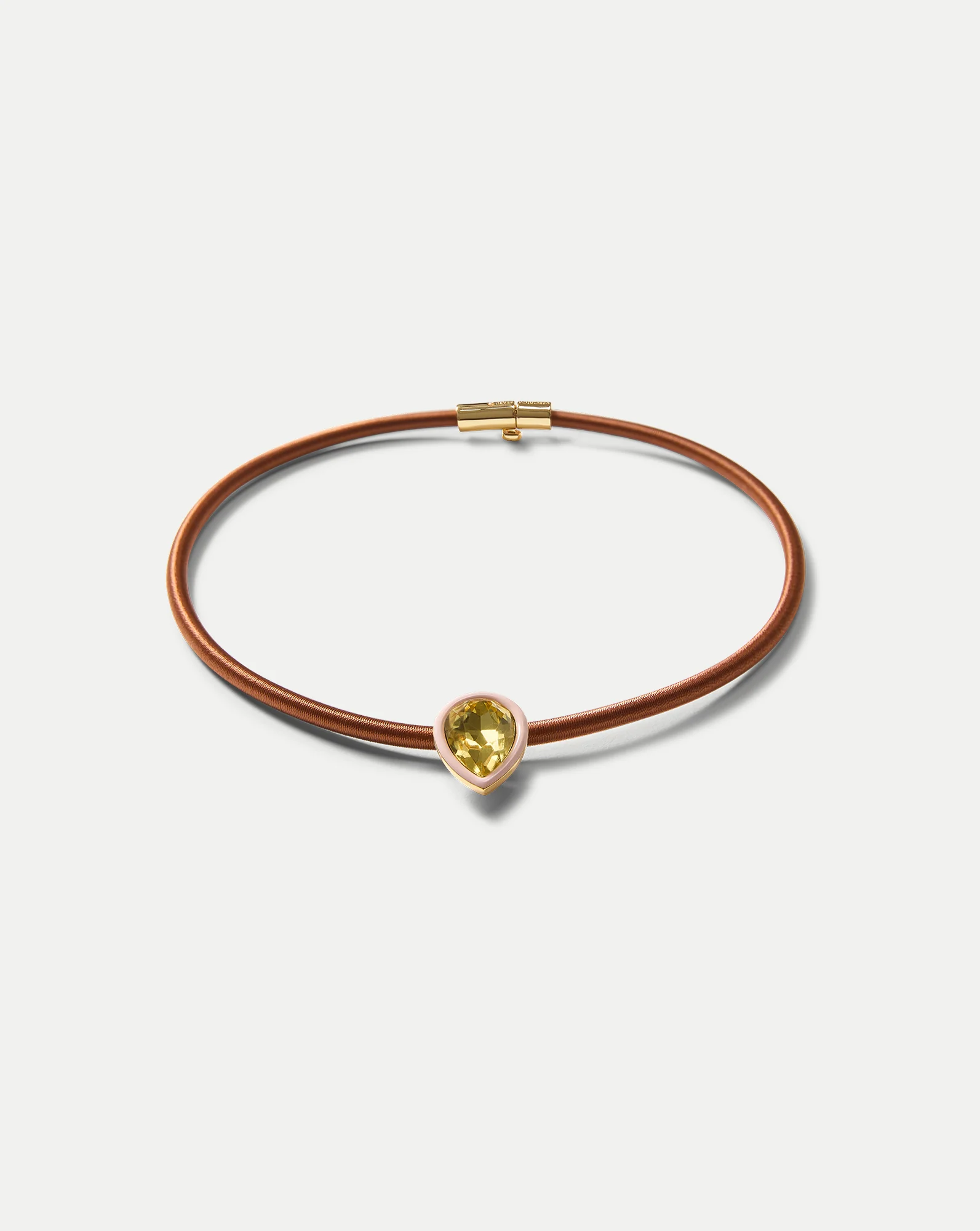 Brown Cord Pendant Necklace - Image 2