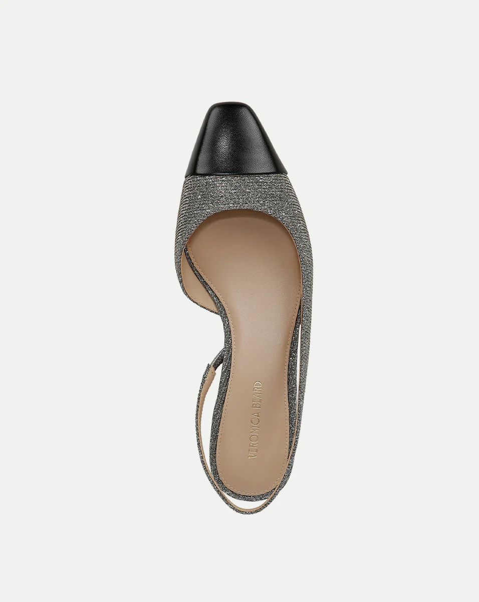 Cecile Lurex Cap-Toe Slingback - Image 3
