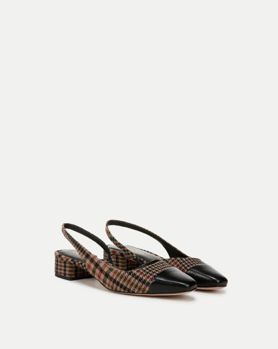 Cecile Plaid Cap-Toe Slingback - Image 2