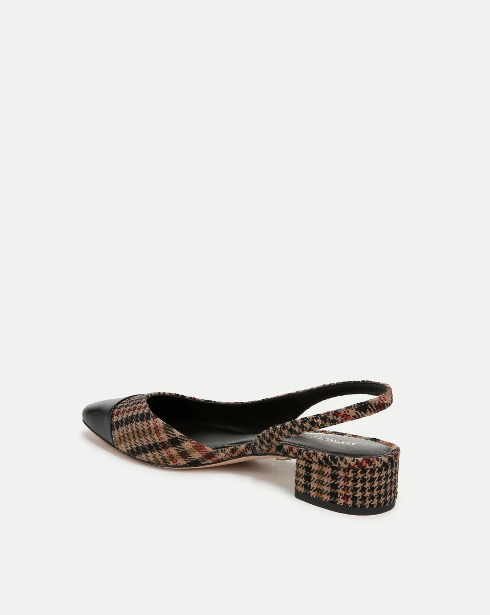 Cecile Plaid Cap-Toe Slingback - Image 4
