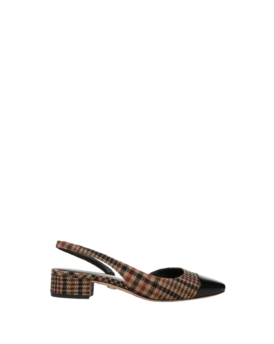 Cecile Plaid Cap-Toe Slingback - Image 6