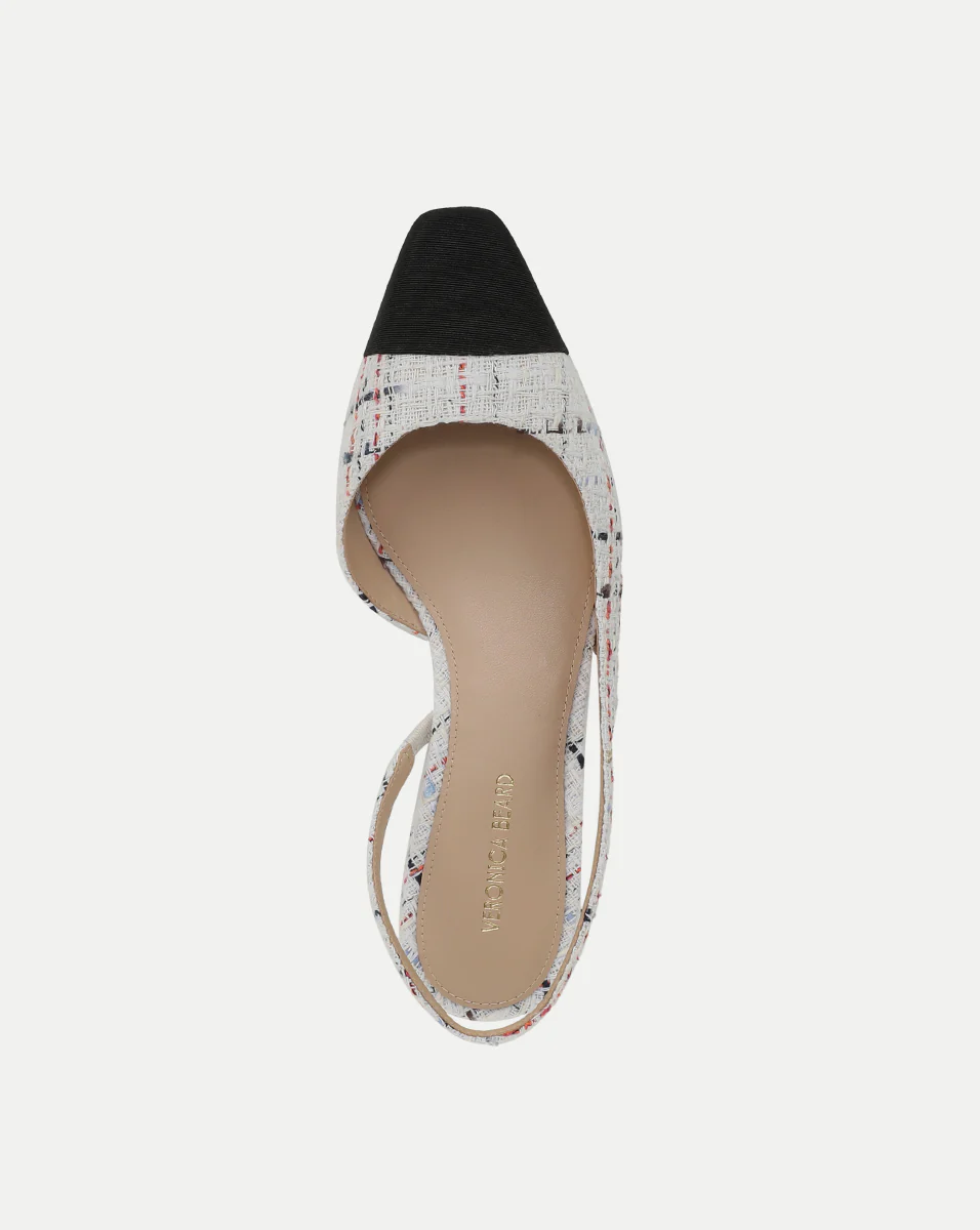 Cecile Tweed Cap-Toe Slingback - Image 3