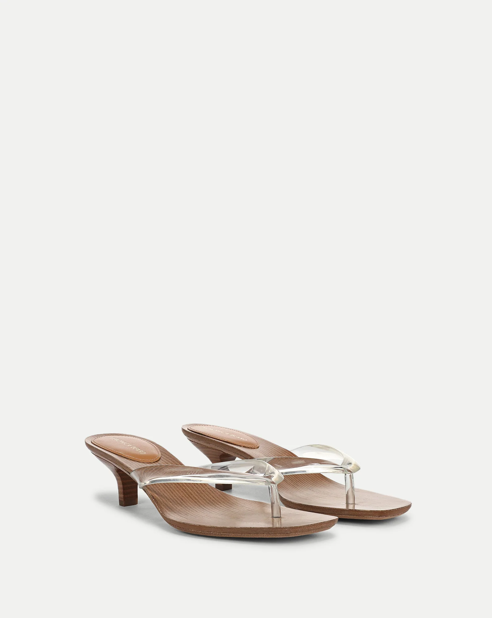 Clea Jelly Kitten-Heel Sandal - Image 2