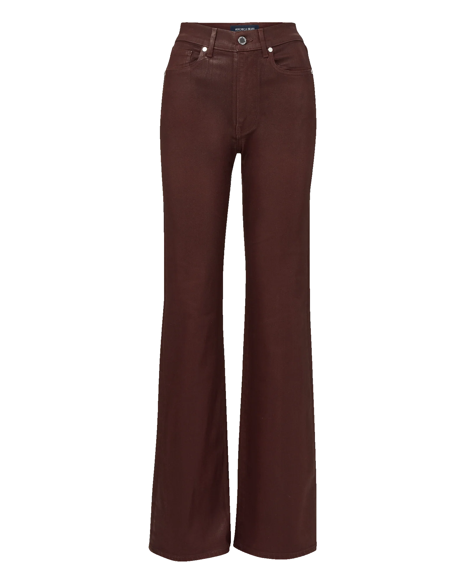 Crosbie Coated Slim Wide-Leg Jean - Image 7