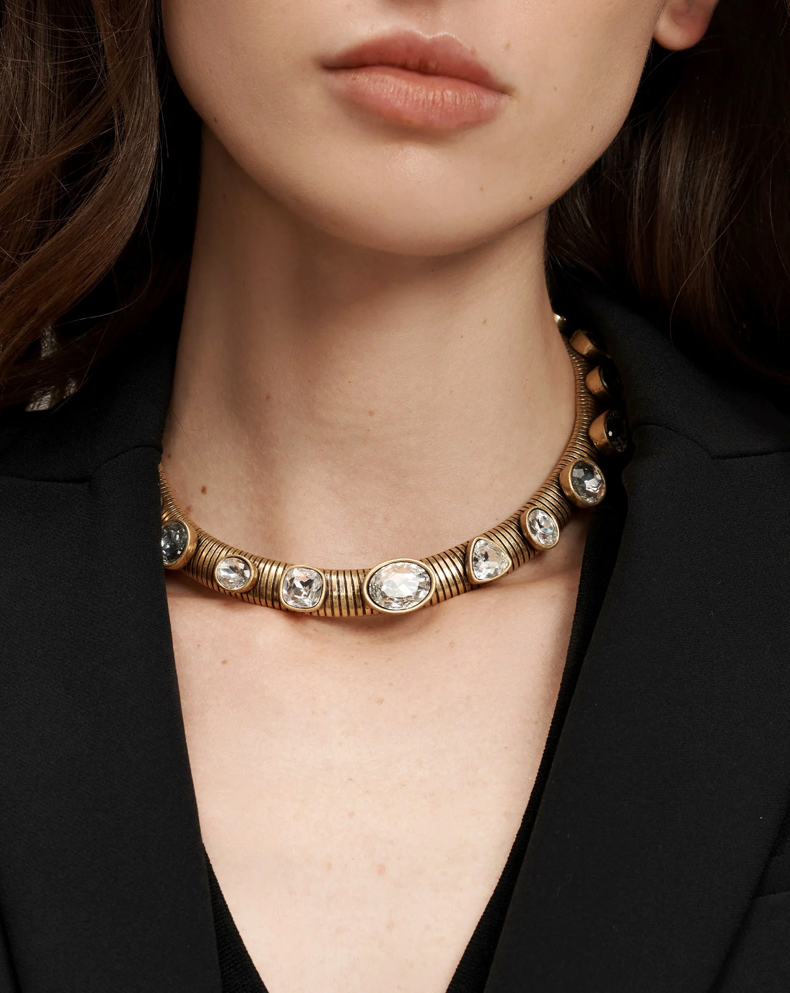Crystal Tubogas Collar Necklace - Image 2