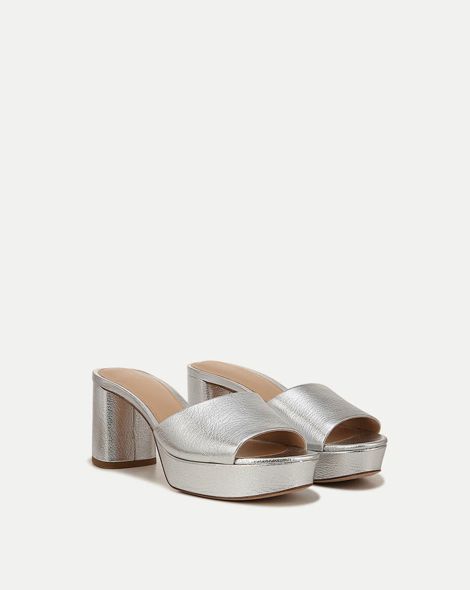 Dali Metallic Leather Platform Sandal - Image 2