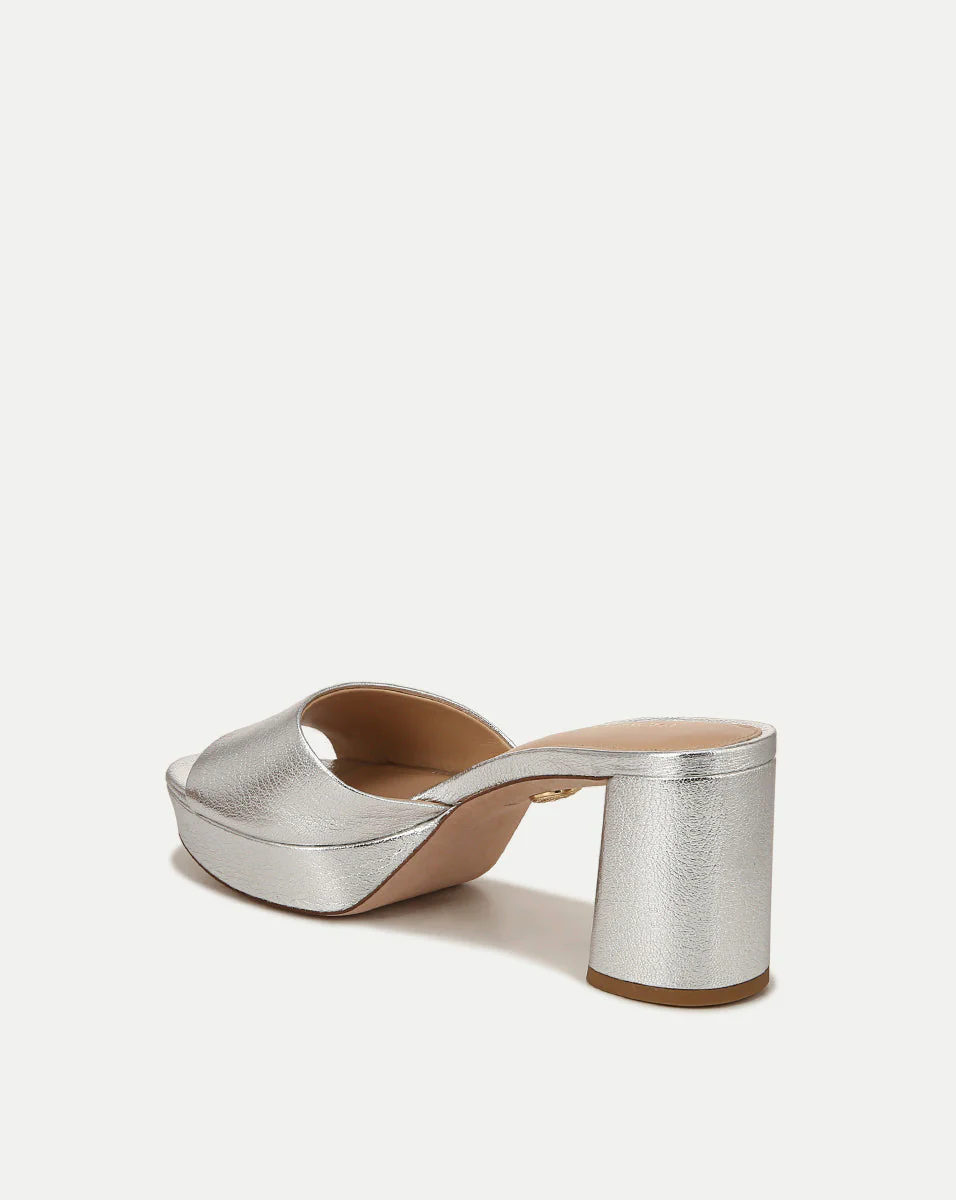 Dali Metallic Leather Platform Sandal - Image 4