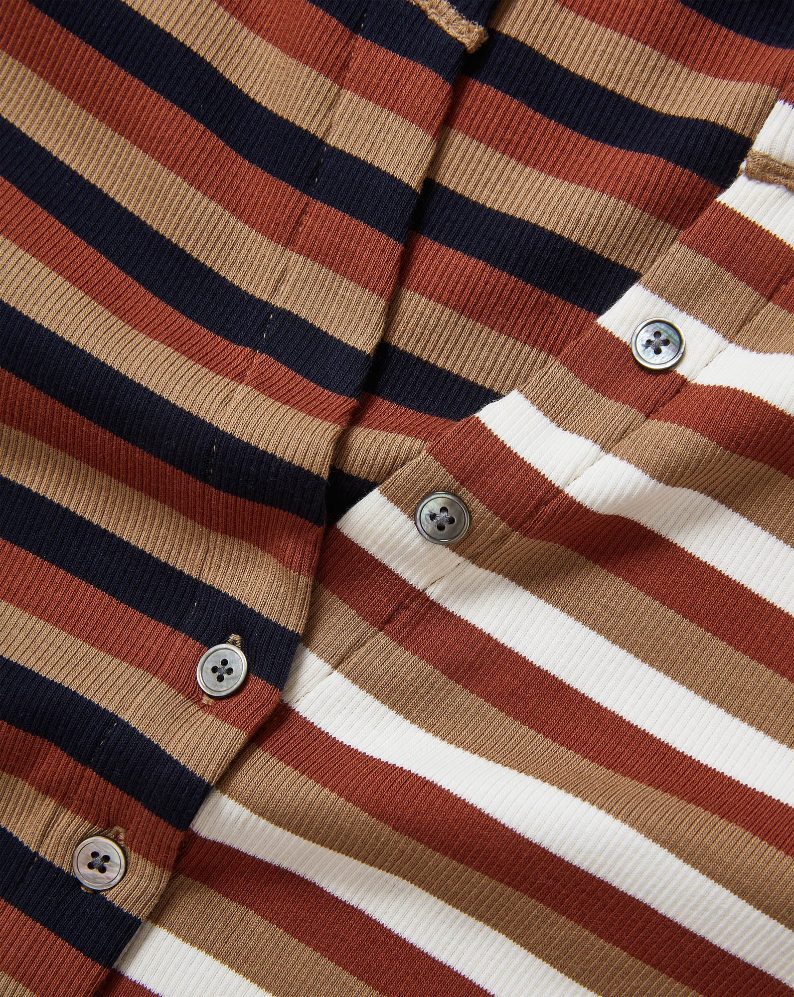 Dilia Striped Button-Down T-Shirt - Image 3