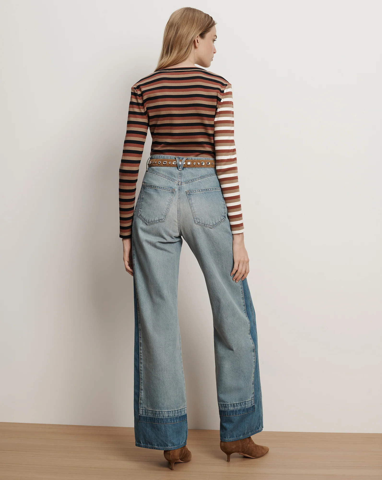 Dilia Striped Button-Down T-Shirt - Image 4
