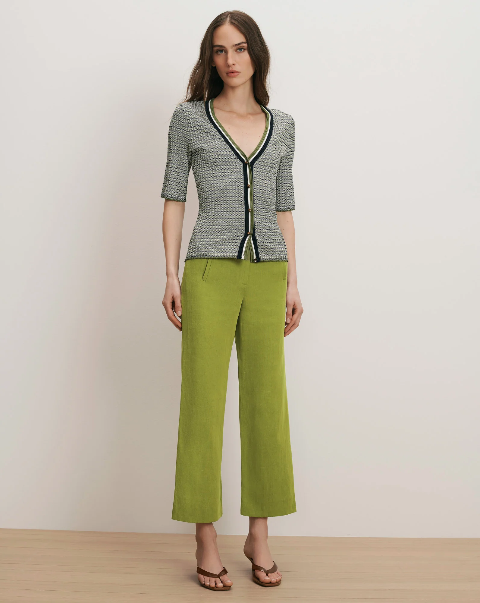 Dova Wide-Leg Linen Pant