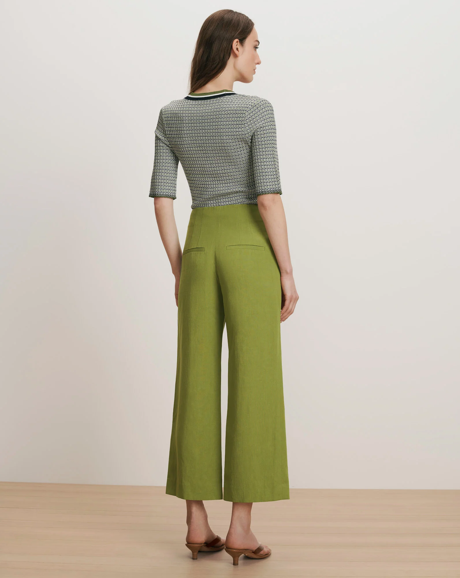 Dova Wide-Leg Linen Pant - Image 3