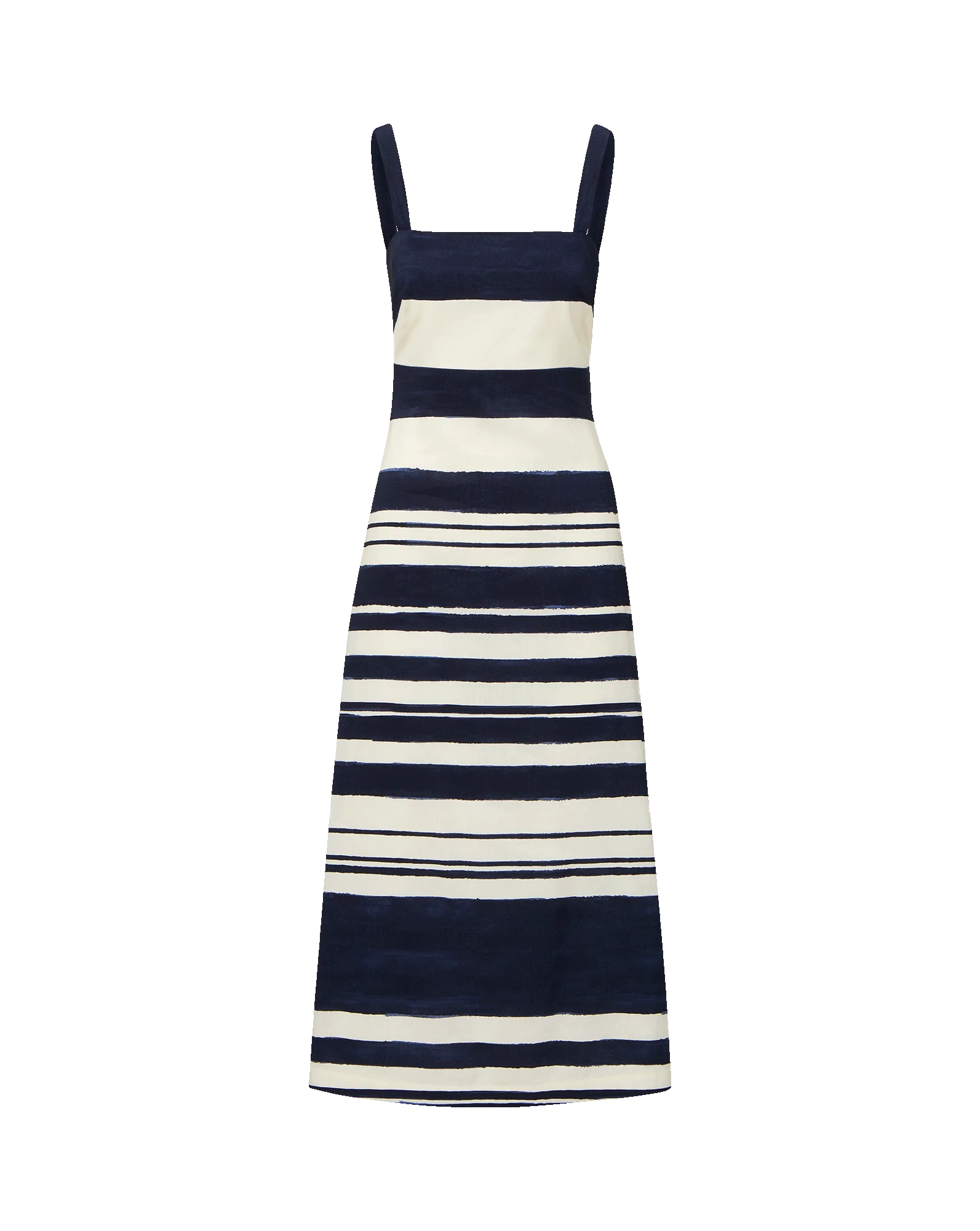 Ella Striped Linen Midi Dress - Image 6