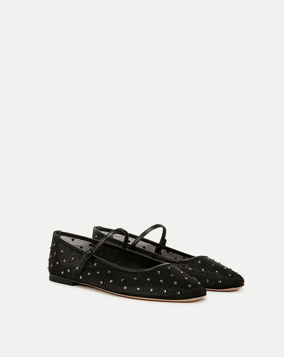 Ellie Crystal Mesh Flat - Image 2