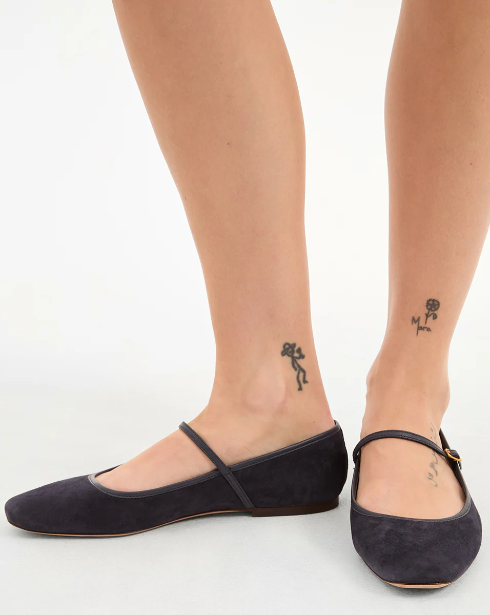 Ellie Suede Flat - Image 2