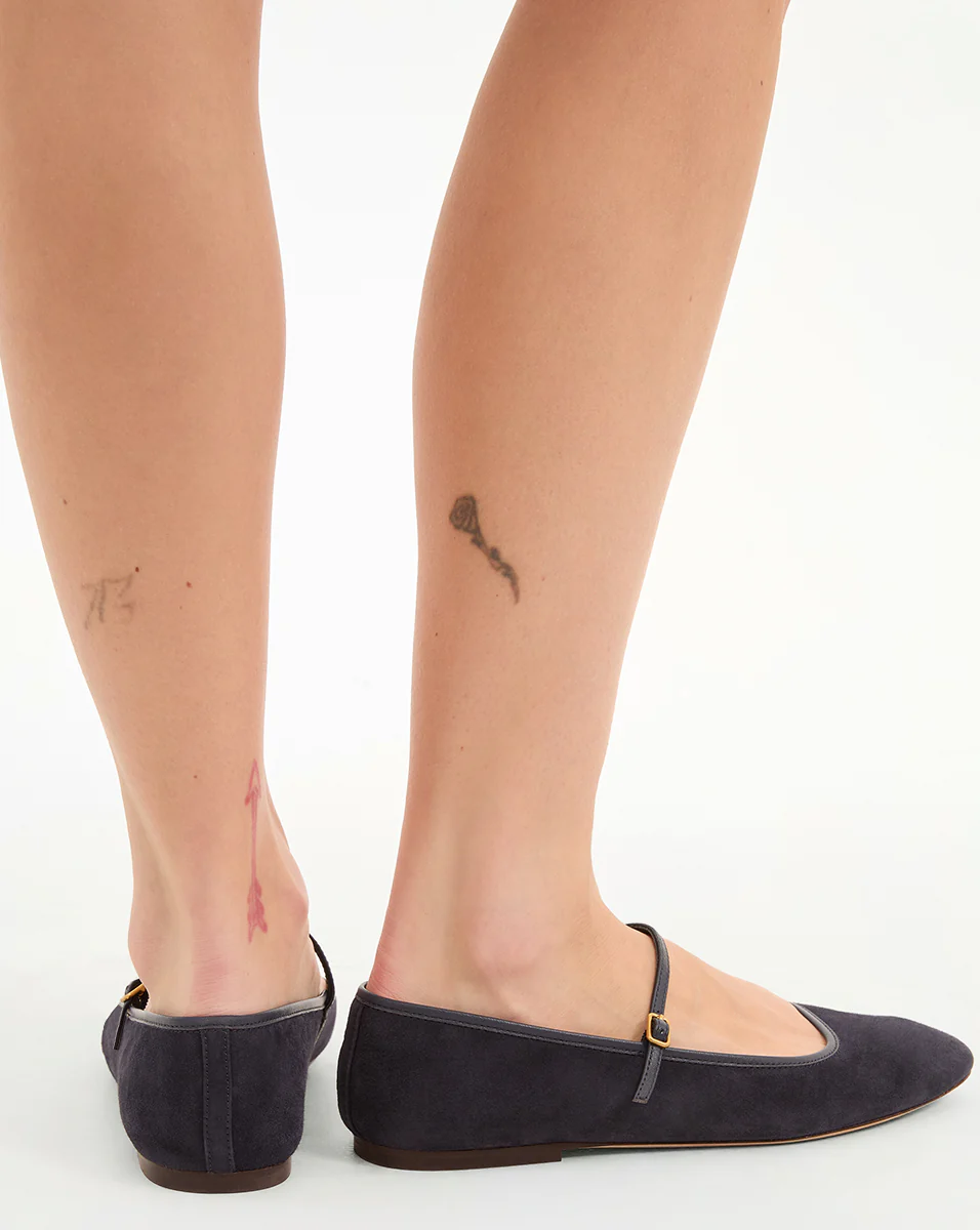 Ellie Suede Flat - Image 6