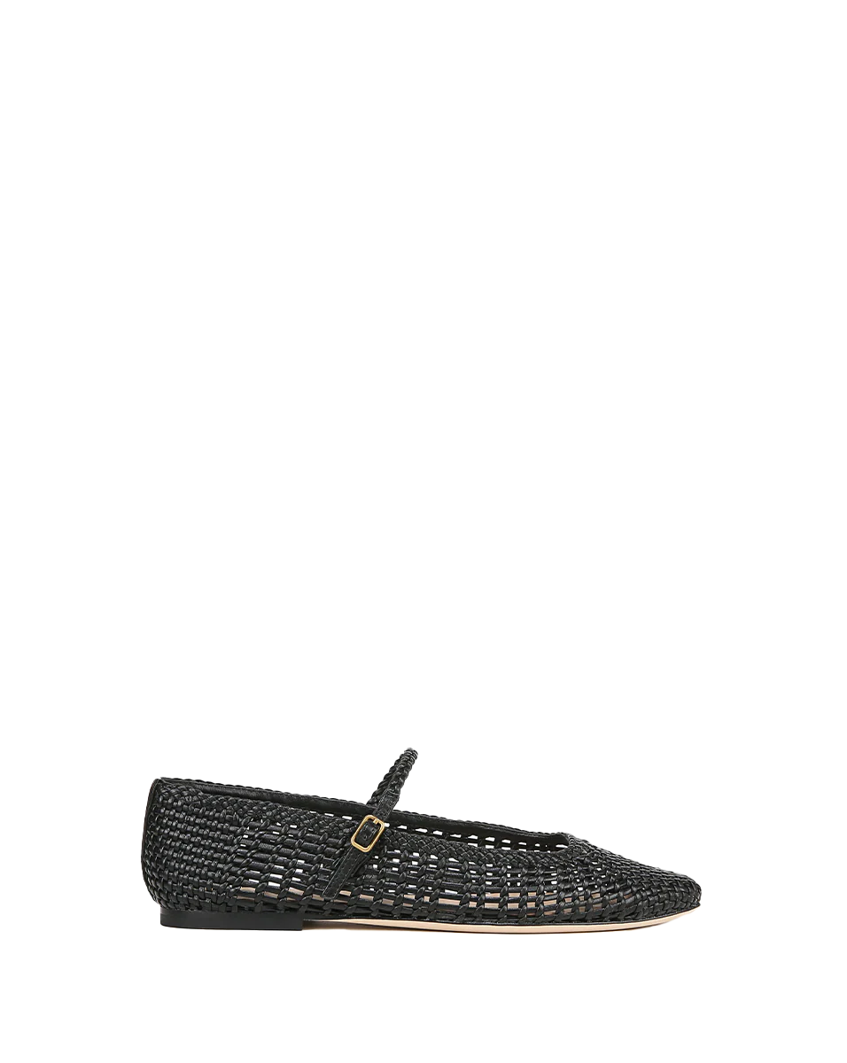 Ellie Woven-Leather Flat - Image 8