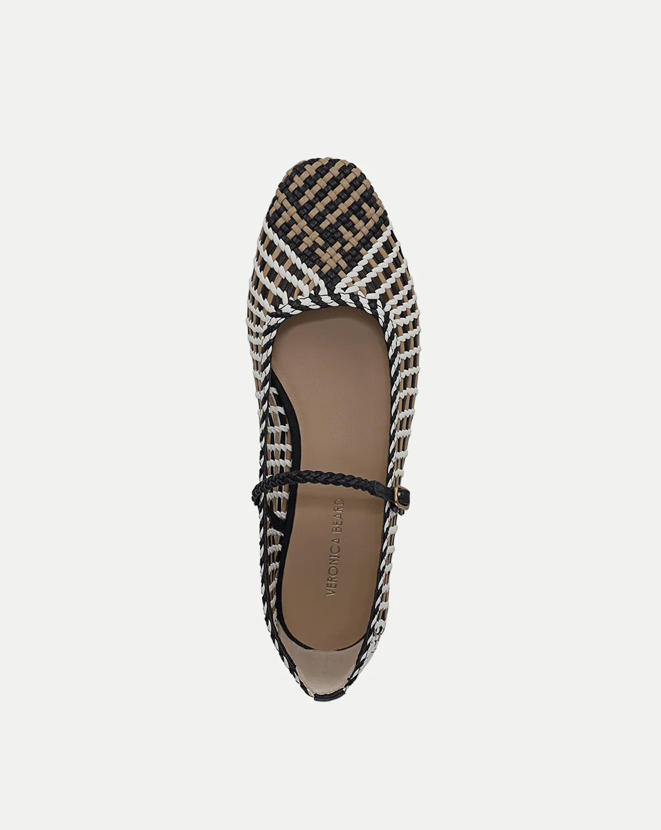 Ellie Woven-Leather Flat - Image 3