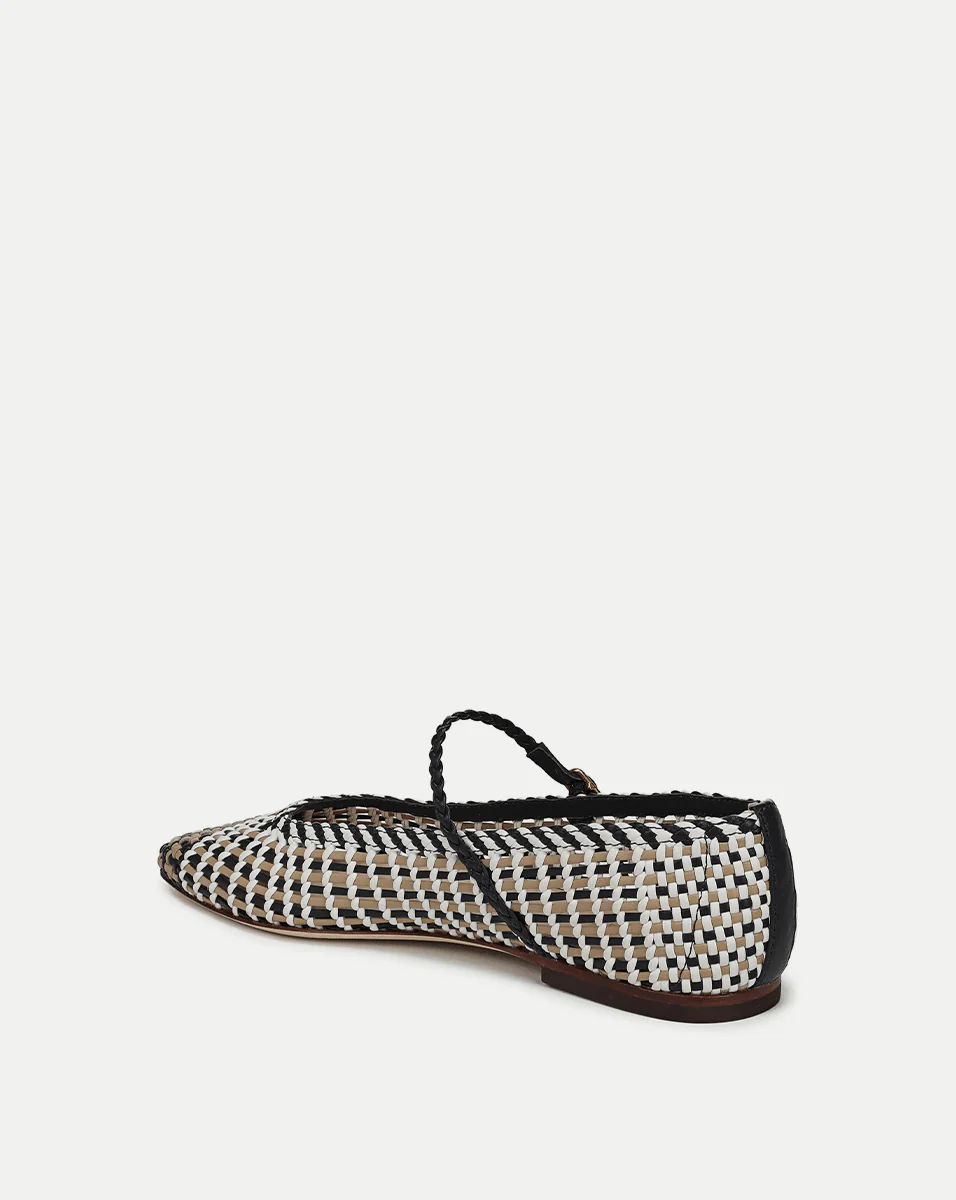 Ellie Woven-Leather Flat - Image 4