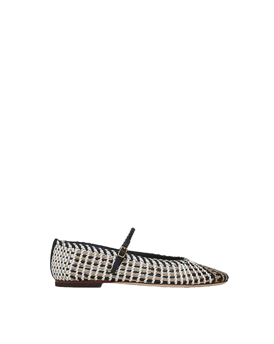 Ellie Woven-Leather Flat - Image 5