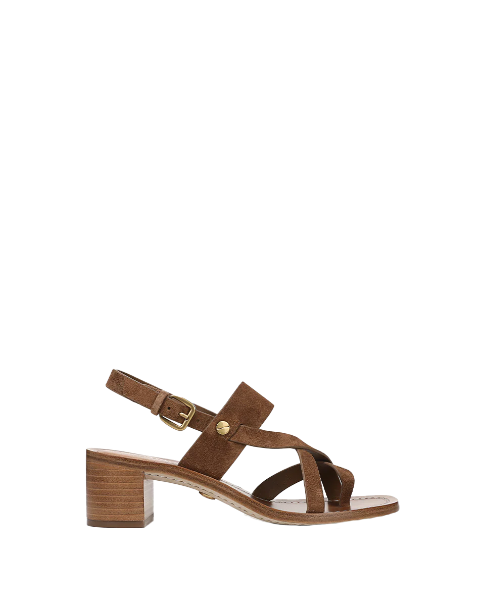 Elodie Suede Block-Heel Sandal - Image 7