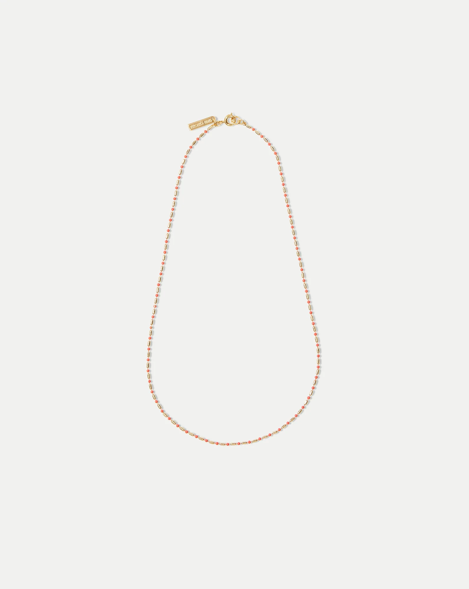Enamel Bead Chain Necklace