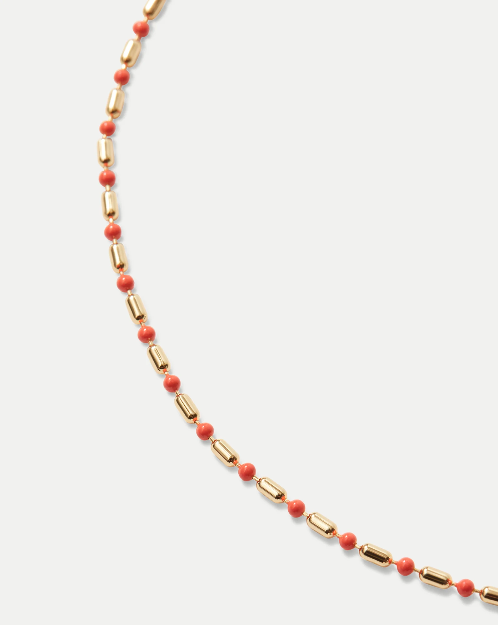Enamel Bead Chain Necklace - Image 2