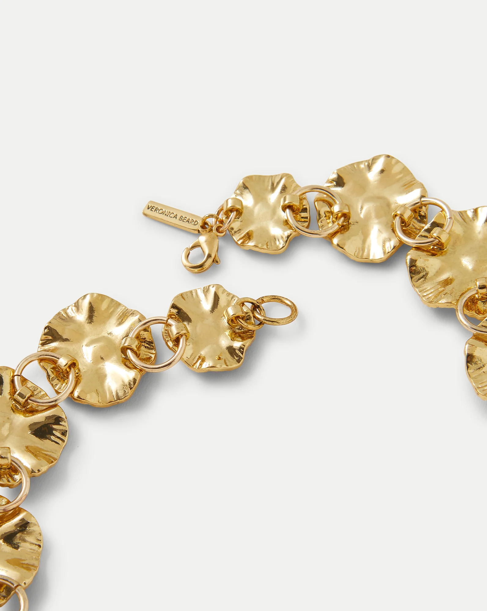 Gold Floral Statement Necklace - Image 5