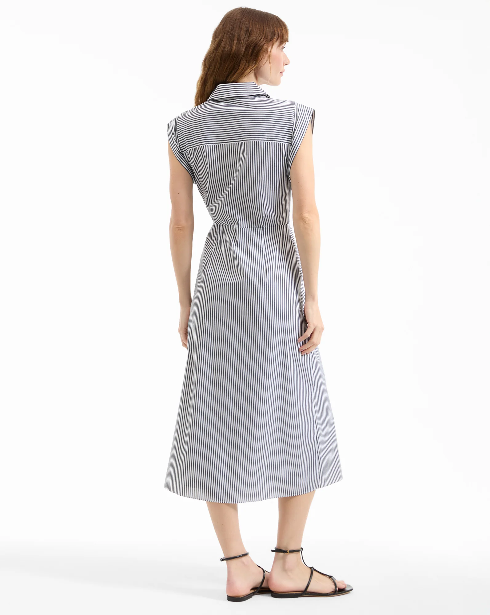 Haydon Striped Midi Shirtdress - Image 4