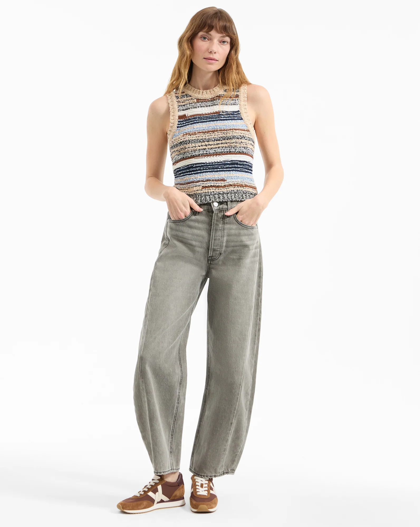 Jerrel Wool-Blend Cropped Tank Top - Image 2