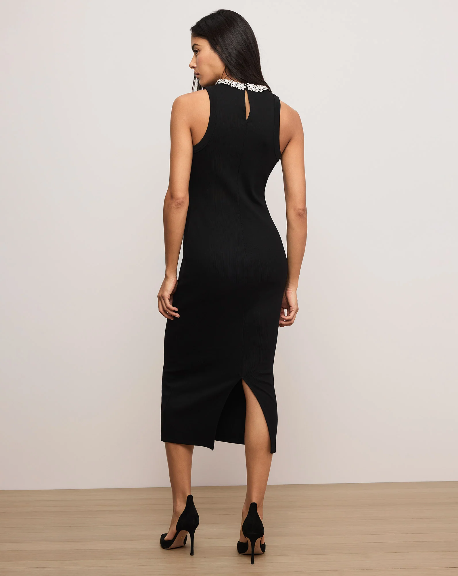 Jordyn Embellished-Collar Midi Dress - Image 4