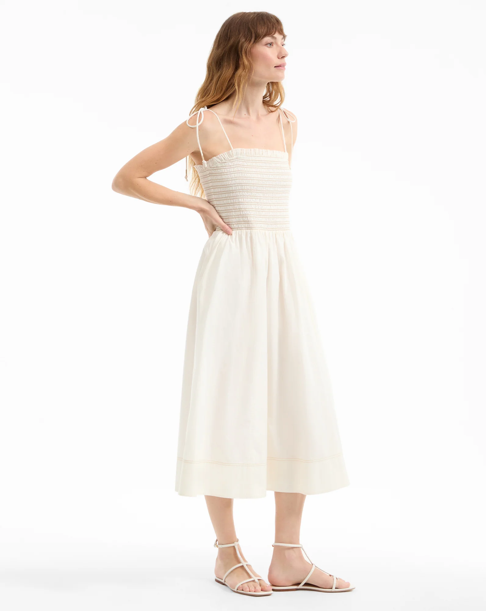 Kaela Smocked Midi Dress - Image 2