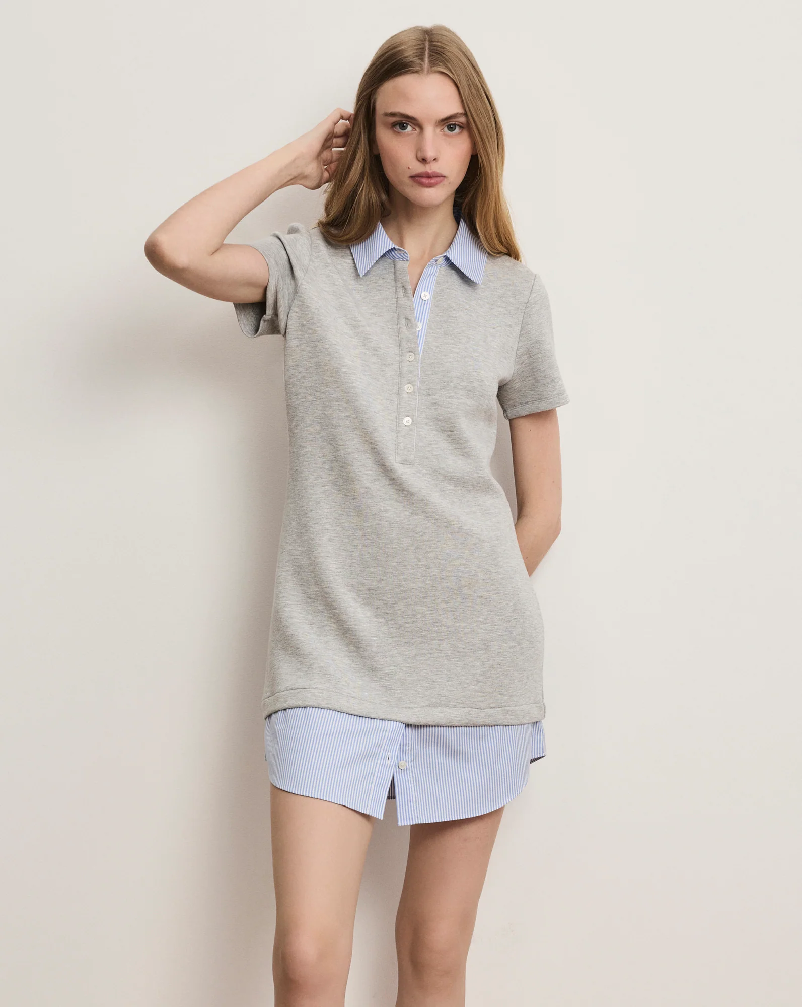 Kenwood Mixed-Media Mini Dress