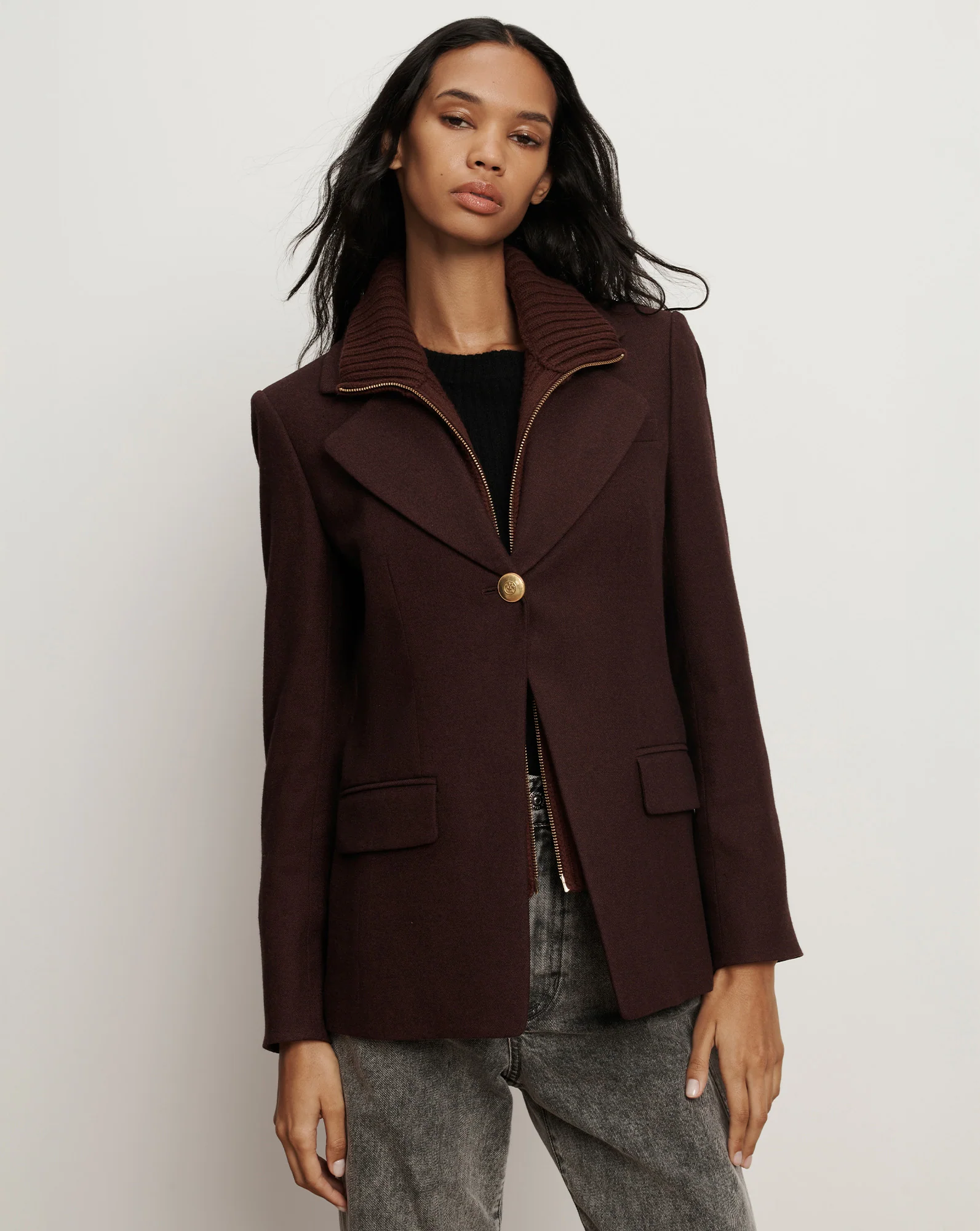 Kessler Wool-Blend Dickey Jacket