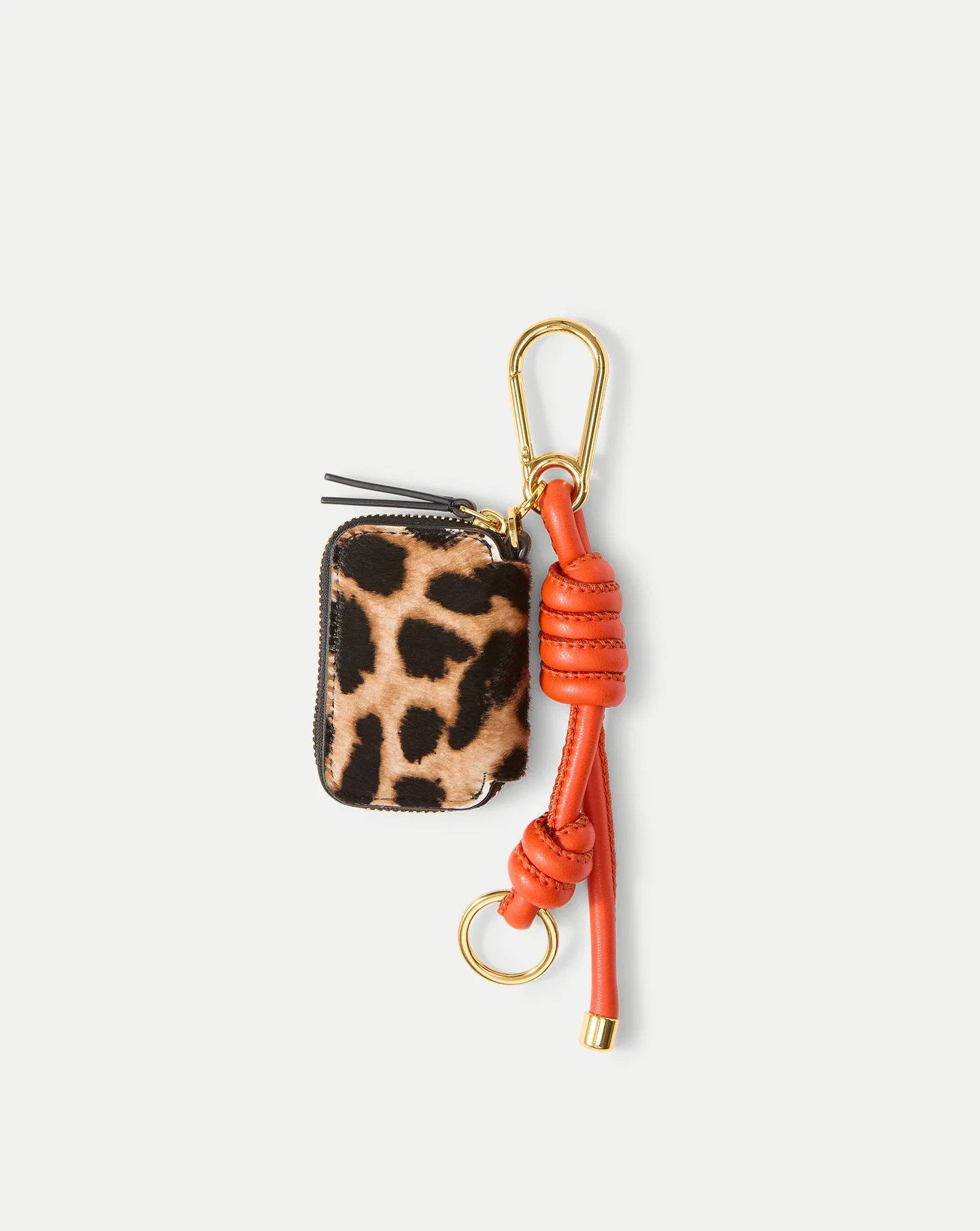 Leopard Zip Pouch Bag Charm - Image 4
