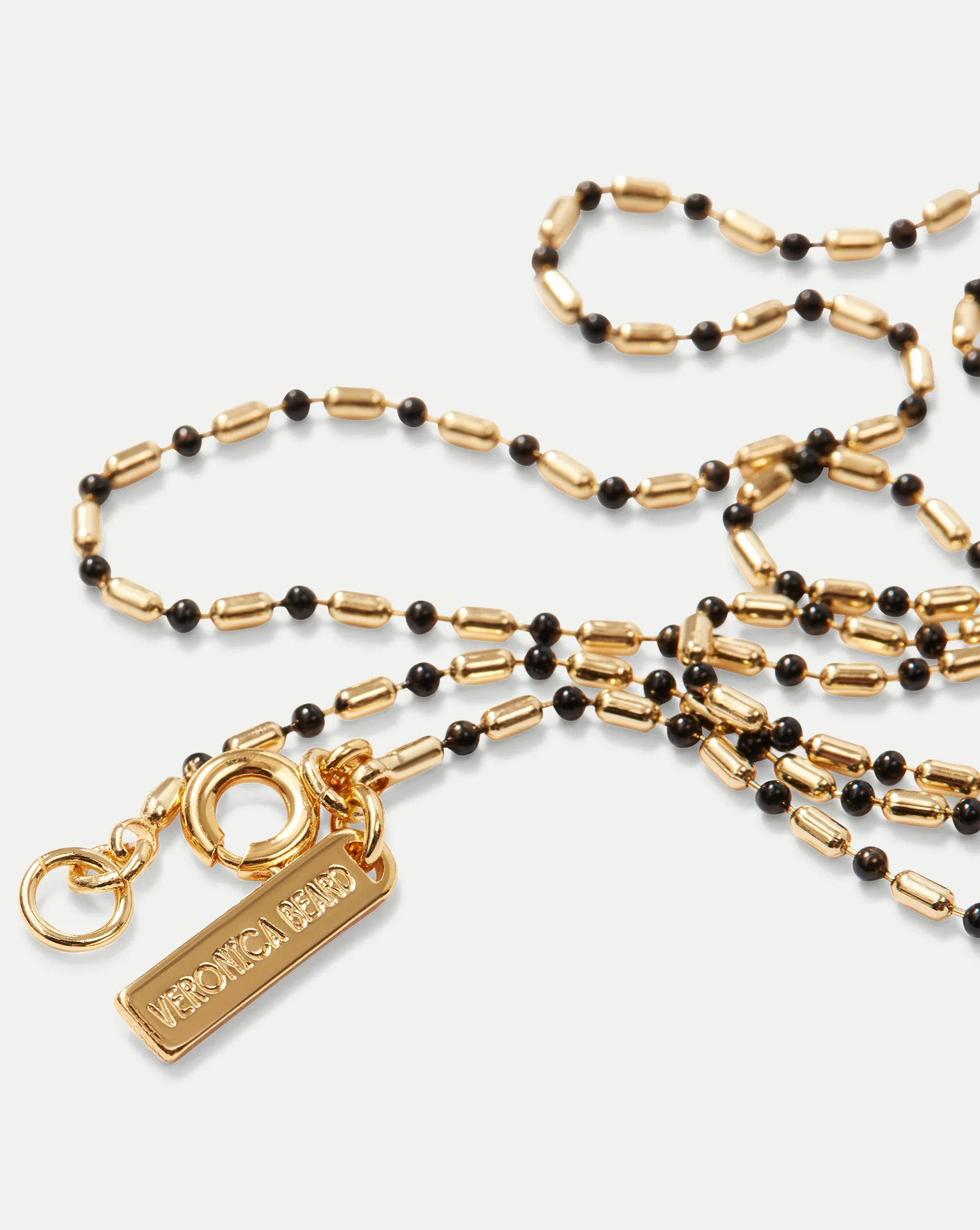 Long Enamel Bead Chain Necklace - Image 4