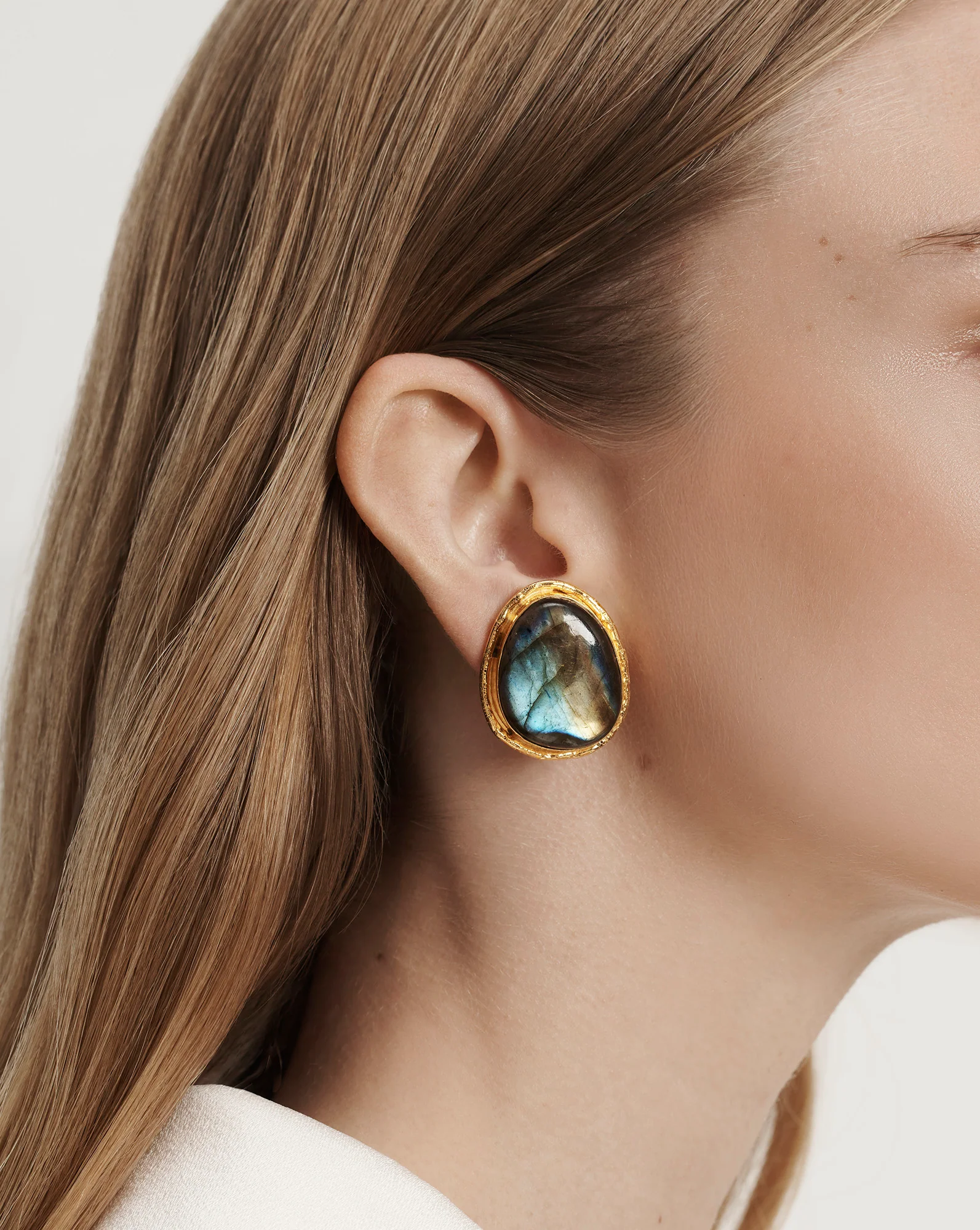 Macaroon Labradorite Earring - Image 2