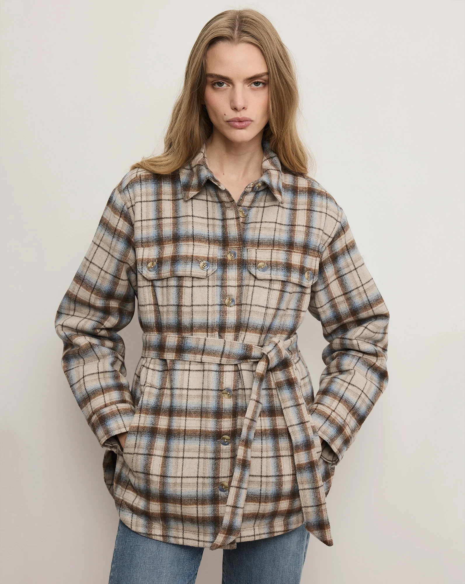 Mikaela Belted Shacket