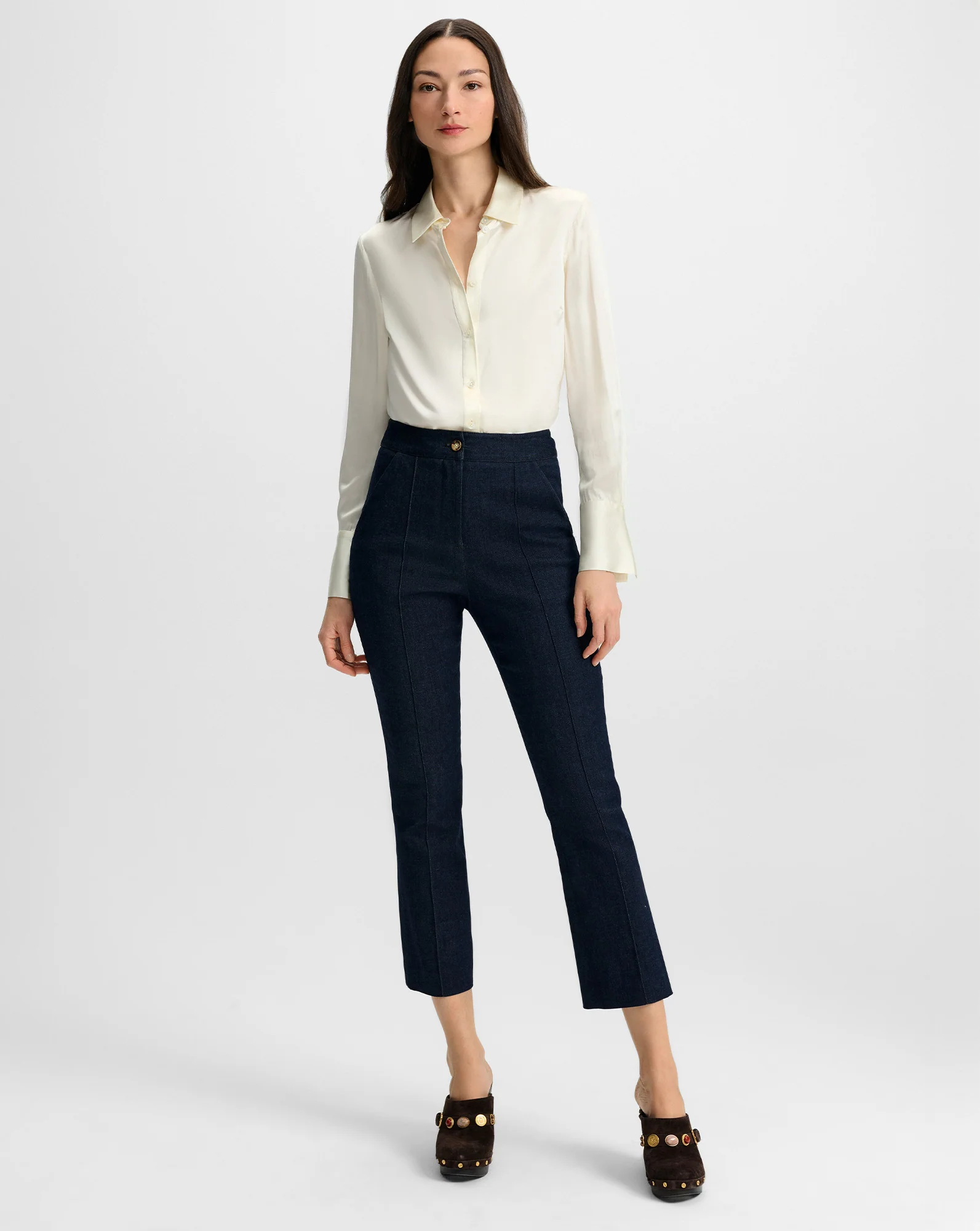 Monique Silk Button-Down Shirt - Image 2
