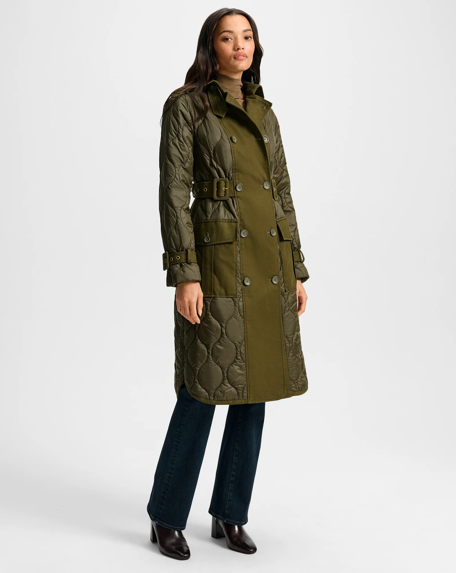 Newberry Puffer Trench Coat - Image 2