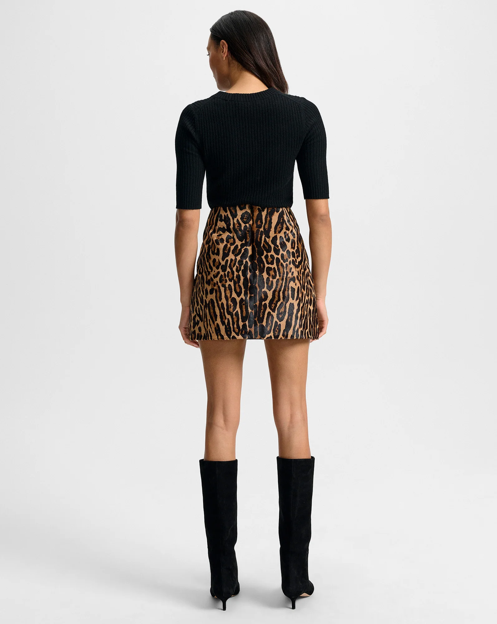Ohemia Calf Hair Mini Skirt - Image 6