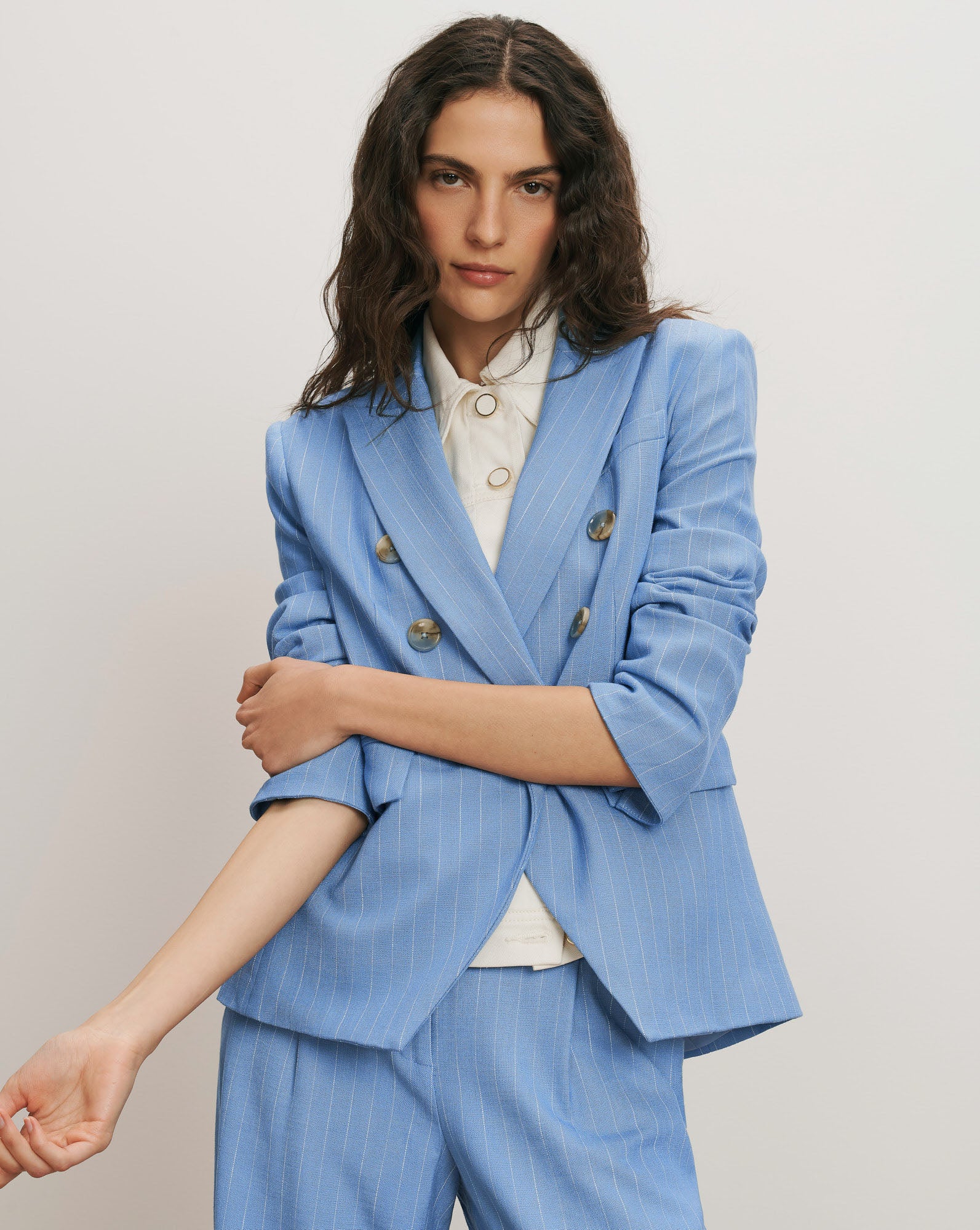 Slate Cotton Twill Dickey - Image 2